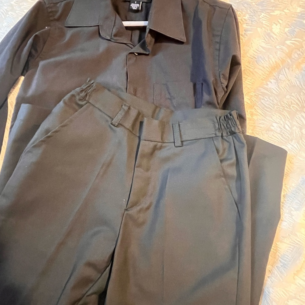 Stylish Black Kids Dress Shirt And Pants - Picture 5 of 5